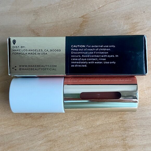 MAKE Serum Lip Balm, New in Box, Full size 0.15oz/4.3g, color Nude Nova. - Picture 5 of 10